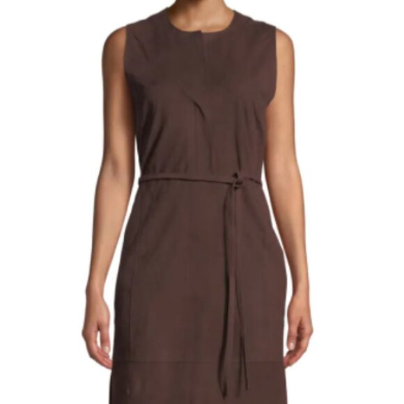 Vince 100% Lamb leather Suede Dress - 4 - Picture 15 of 15